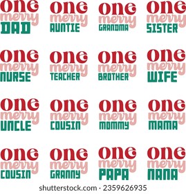 christmas family retro svg design bundle and eps file