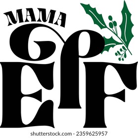 christmas family svg design and eps file