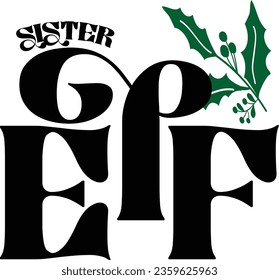 christmas family svg design and eps file