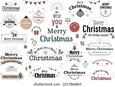 Christmas fashionable simple design logo