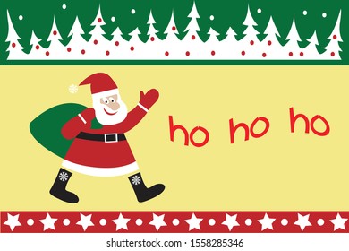 Christmas father with carrying a sack