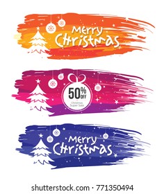 Christmas Festival Banner Design Set