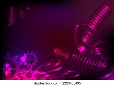 Christmas festival futuristic technology mechanicle hardware machine engineering system pattern wallpaper design vector illustration