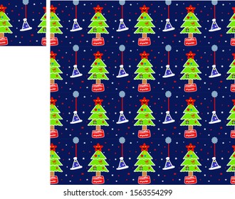 Christmas festival seamless pattern, seamless pattern can be used for wallpaper, fill pattern, webpage background, textured textured, textile wrapping, card, packaging decoration