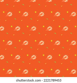 Christmas festival star geometric shape decoration polka dot textile paper gift abstract background texture pattern seamless vector illustration