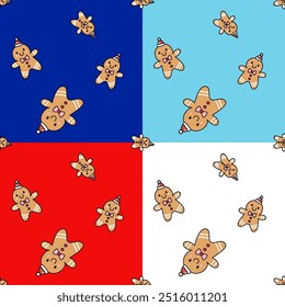 Christmas Festival Vector Pattern Background Cute Children