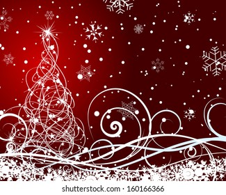 Christmas  festive background. EPS 10 Vector illustration  with transparency and meshes.