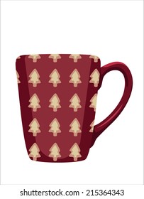 Christmas festive ceramic mug