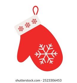 Christmas festive elements for design. Holiday Decoration toy, Christmas tree, Xmas cartoon flat style