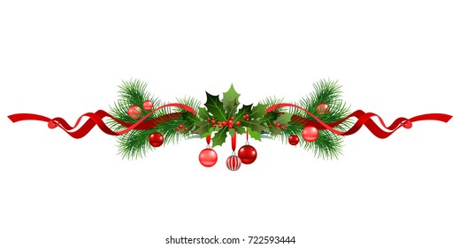 Christmas festive  frame. Holiday image for design banner, ticket, invitation or card, leaflet and so on.