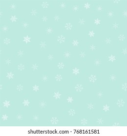 Christmas festive seamless pattern of snowflakes. For design postcards, greeting, invitation. Vector illustration.