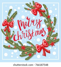Christmas festive wreath