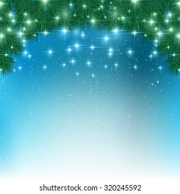 Christmas fir tree background