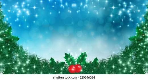 Christmas fir tree background