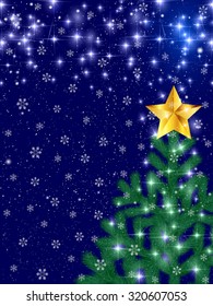 
Christmas fir tree background