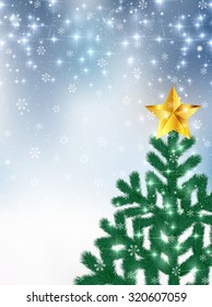 
Christmas fir tree background