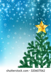 
Christmas fir tree background