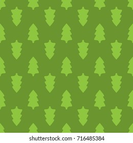 Christmas fir tree seamless pattern