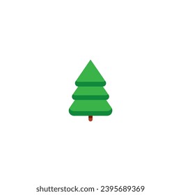 Christmas fir tree set vector greeting