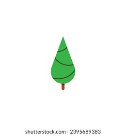 Diseño vectorial de conjunto de árbol de abetos de Navidad