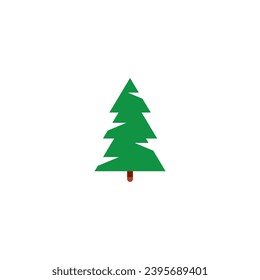 símbolo vectorial del conjunto de árbol de abetos de Navidad