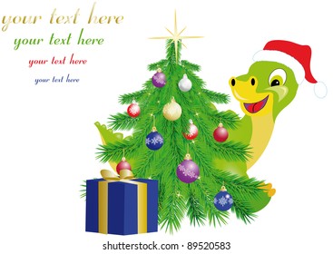 christmas fir tree and symbol of the new year