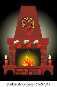 christmas fire