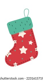 Christmas fireplace decoration flat icon Stars textile