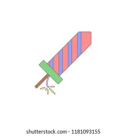 Christmas firework colored icon. Element of Christmas holiday colored icon. Premium quality graphic design icon. Signs and symbols collection icon for websites, web design