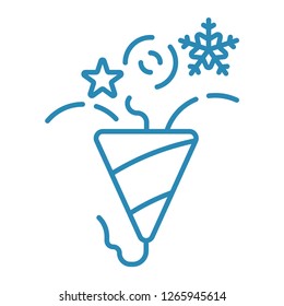 Christmas firework icon