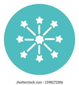 
Christmas, firework, salute Isolated Vector icon which can easily modify or edit
