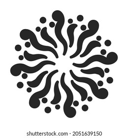 Christmas firework vector icon.Black vector icon isolated on white background christmas firework.