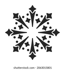 Christmas firework vector icon.Black vector icon isolated on white background christmas firework.