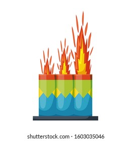 Christmas firework vector icon.Cartoon vector icon isolated on white background christmas firework.