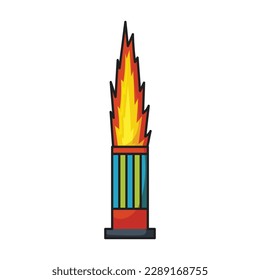 Christmas firework vector icon.Color vector icon isolated on white background christmas firework.
