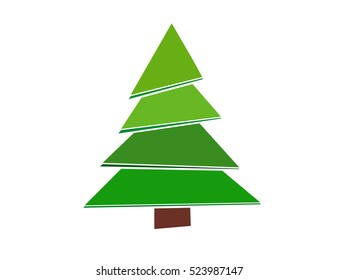 christmas fir-tree. Icon