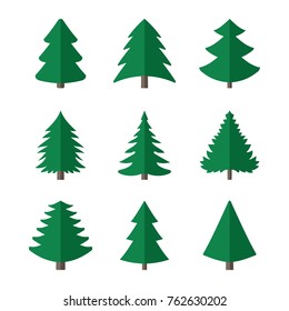 Christmas fir-tree of an icon. Vector illustration.