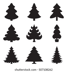 Christmas fir-tree icons