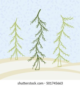 Christmas fir-tree vector