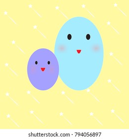 Christmas Flag snow flake egg Circle balls On the background