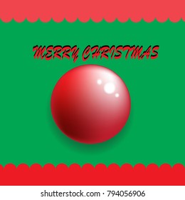 Christmas Flag snow flake egg Circle balls On the background