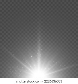 Christmas flash ConceptVector illustration of abstract flare light rays