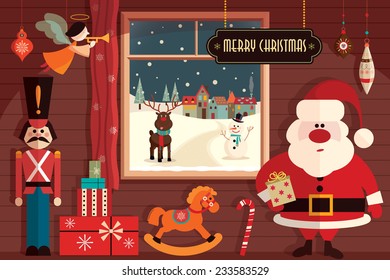 Christmas flat elements