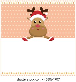 Christmas flat icon elements background