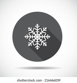 Christmas  Flat Icon with long Shadow. Vector Illustration.