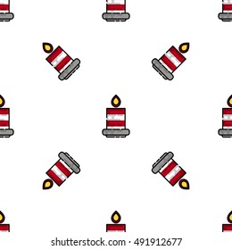 Christmas flat icon pattern