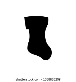 Christmas flat icon sock design