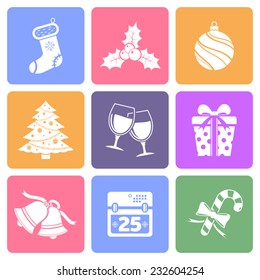 Christmas flat icons