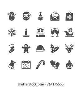 Christmas flat icons