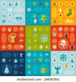 Christmas flat infographic